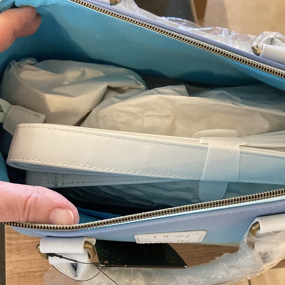 Ariel, sitting under moon satchel, lounge, fly purse - Picture 3 of 11